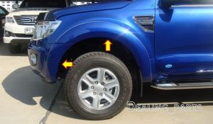 Расширители колесных арок из 4-х частей для Ford Ranger 2012-